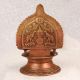 Premium Brass Gajalaxmi Oil Lamp in South Indian Art
