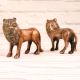 Handmade Pair of Brass Lion Statue for Home Decor