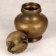 Elegant Brown Brass Holy Water Pot Gangajali for Decor