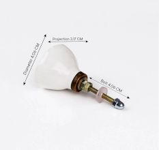 Slate Blue Ceramic Dresser Knob