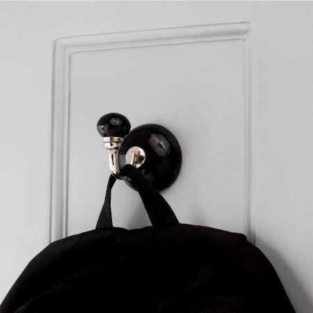 Solid Black Wall Hook