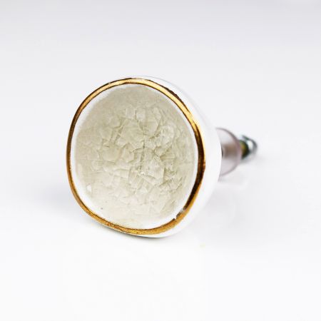 Off White Ceramic Drawer Knob Online