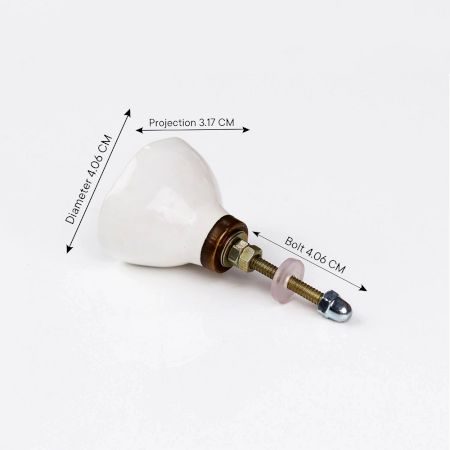 Brown Ceramic Cabinet Knob