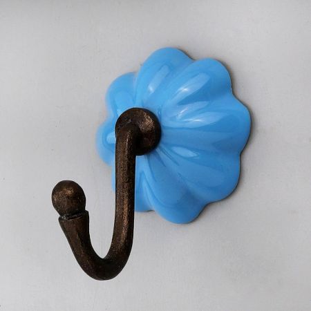 Turquoise Melon Ceramic Wall Hook