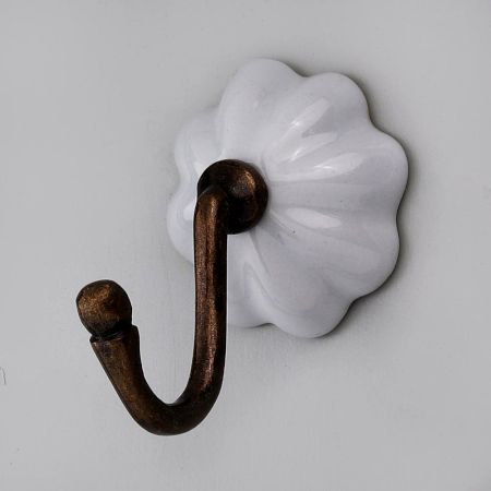 White Melon Ceramic Wall Hook