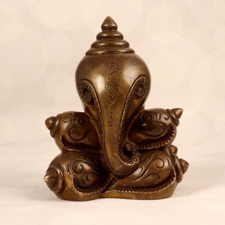 Handmade Brass Lord Ganesha Statue in Himalayan Art