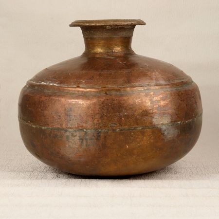 Handcrafted High-Quality Brass Water Pot in Himalayan Art