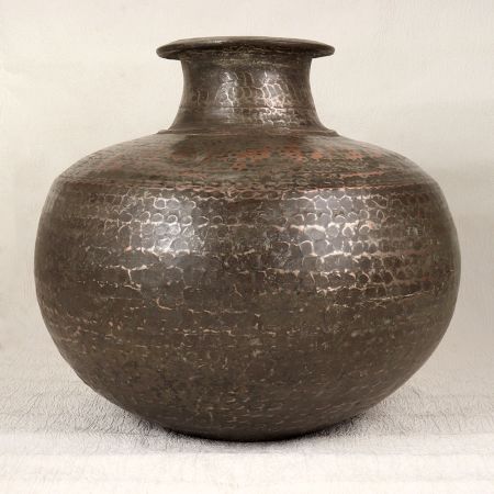 Nickel Plated Vintage Copper Water Pot for Home Decoration