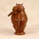 Handcrafted Copper Holy Water Pot in Cow Shape for Decor