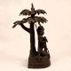Handmade Brass Statue of Lord Krishna Playing Flute for Prayer Room