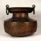 Handmade Engraved Brass Water Pot from Rajasthan for Decor