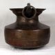Handmade Engraved Brass Water Pot from Rajasthan for Decor