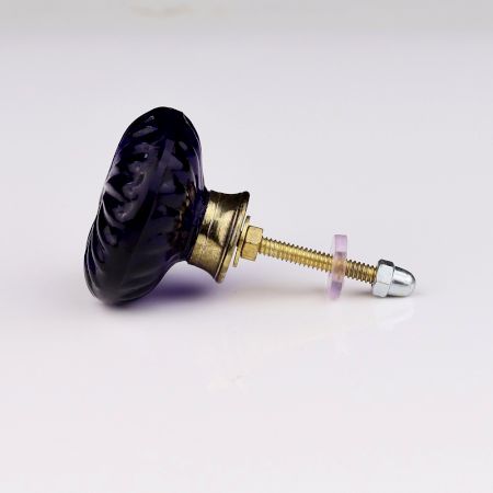 Blue Daisy Flower Knob