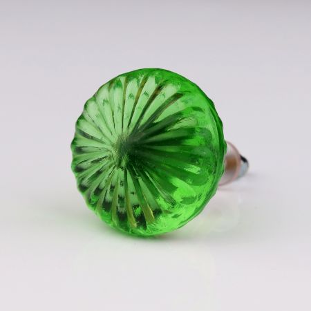 Green Daisy Flower Knob