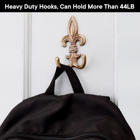 Fleur De Lis Iron Hooks