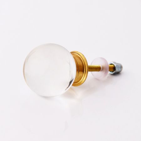 Clear Round Big Glass Drawer Knob Online