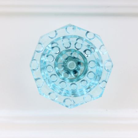 Water Octagon Shape Glass Cabinet Knobs Online