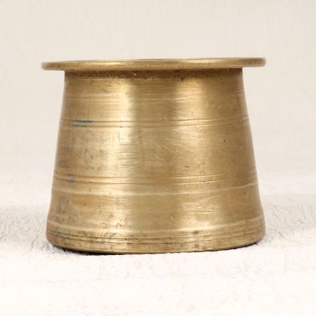 Sturdy Finest Brass Panchpatra Holy Pot in South Indian Art