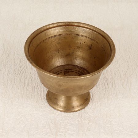 South Indian Handmade Kumkum Bowl Made of Brass