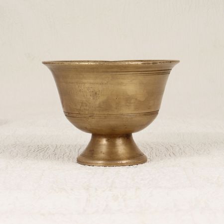 South Indian Handmade Kumkum Bowl Made of Brass