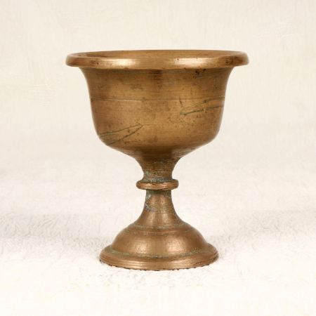 Brown Finish Traditional Kumkum Cup Made of Finest Brass