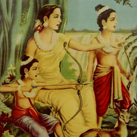 Beautiful Vintage Picture Print in Frame for Decoration