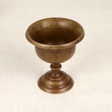 Vintage Brown Finish Brass Holy Cup for Prayer