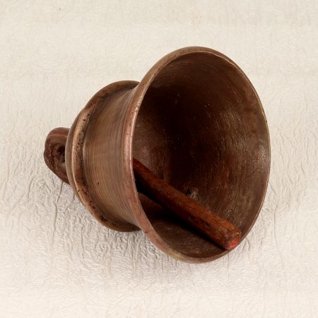 Elegant Brown Bell Metal Hanging Temple Bell for Prayer Room