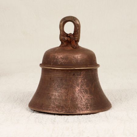 Vintage Handmade Bell Metal Temple Bell from Central India