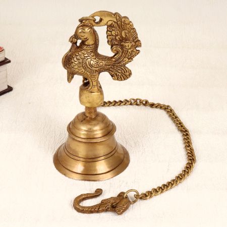 Handcrafted Traditional Hanging Temple Bell Made of Bell Metal
