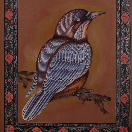 Used Colourful Paper Painting of Bird for Home Decoration