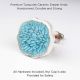 Turquoise Ceramic Drawer Knob