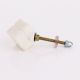 Handmade White Cut Stone Drawer Knob