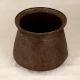 Dark Brown Vintage Brass Holy Pot in South Indian Art