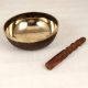 Tibetan Art Meditation Om Singing Bowl Made of Bell Metal
