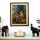 Vintage Paper Print of Lord Krishna for Prayer Room