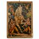 Used Vintage Paper Print of Luv Kush with Rama Horse