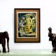 Vintage Paper Print of Lord Shiva and Goddess Annapurna for Decor