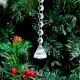 10 Strand- 10 Crystal Drop and 100 Beads Clear Chandelier Replacement Glass Christmas Ornaments