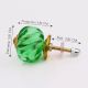 Green Interior Cut Glass Cabinet Knob