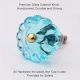 Turquoise Melon Glass Drawer Knob