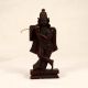 Dark Brown Wooden Lord Vishnu Dashavatara Statue in Set of 10