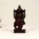 Dark Brown Wooden Lord Vishnu Dashavatara Statue in Set of 10