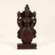 Dark Brown Wooden Lord Vishnu Dashavatara Statue in Set of 10