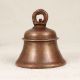 Elegant Brown Bell Metal Hanging Temple Bell for Prayer Room