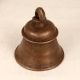 Brown High-Quality Temple Bell Made of Bell Metal for Decor