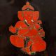 Used Modern Glass Wall Hanging Painting of Lord Ganesha for Decor