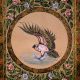 Used Paper Painting of Eagle for Home Decoration