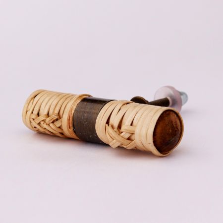 Natural Round Rattan Cabinet Knobs