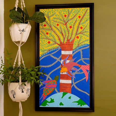 Acrylic Archival Ink Canvas Painting for Home Decoration